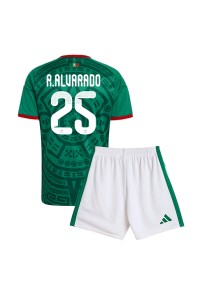 Meksiko Roberto Alvarado #25 Jalkapallovaatteet Lasten Kotipeliasu MM-kisat 2026 Lyhythihainen (+ Lyhyet housut)